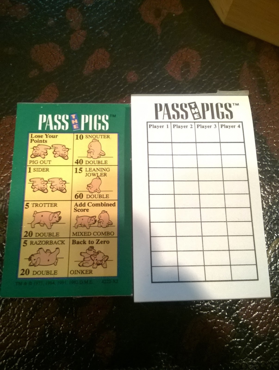 A Board Game A Day: Pass The Pigs