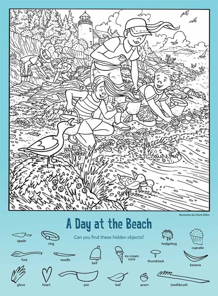 A Day at the Beach: Find the Hidden Objects (Kids Game Activity