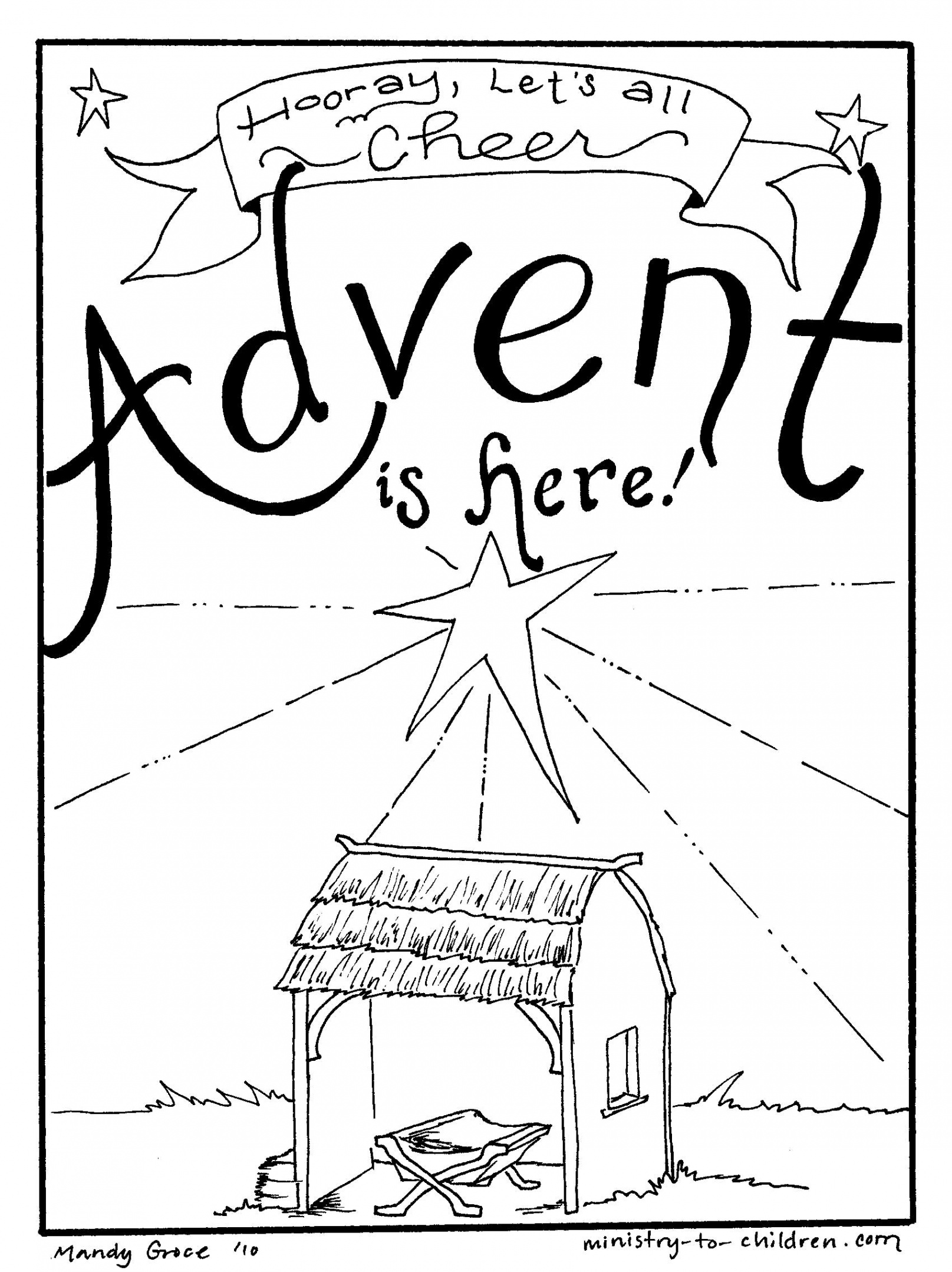 Advent Coloring Pages & Activities for Kids – Sunday School Works