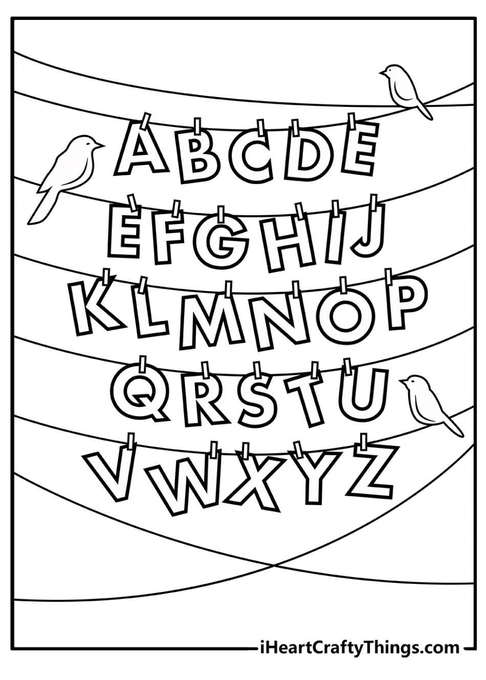 Alphabet Coloring Pages (% Free Printables)