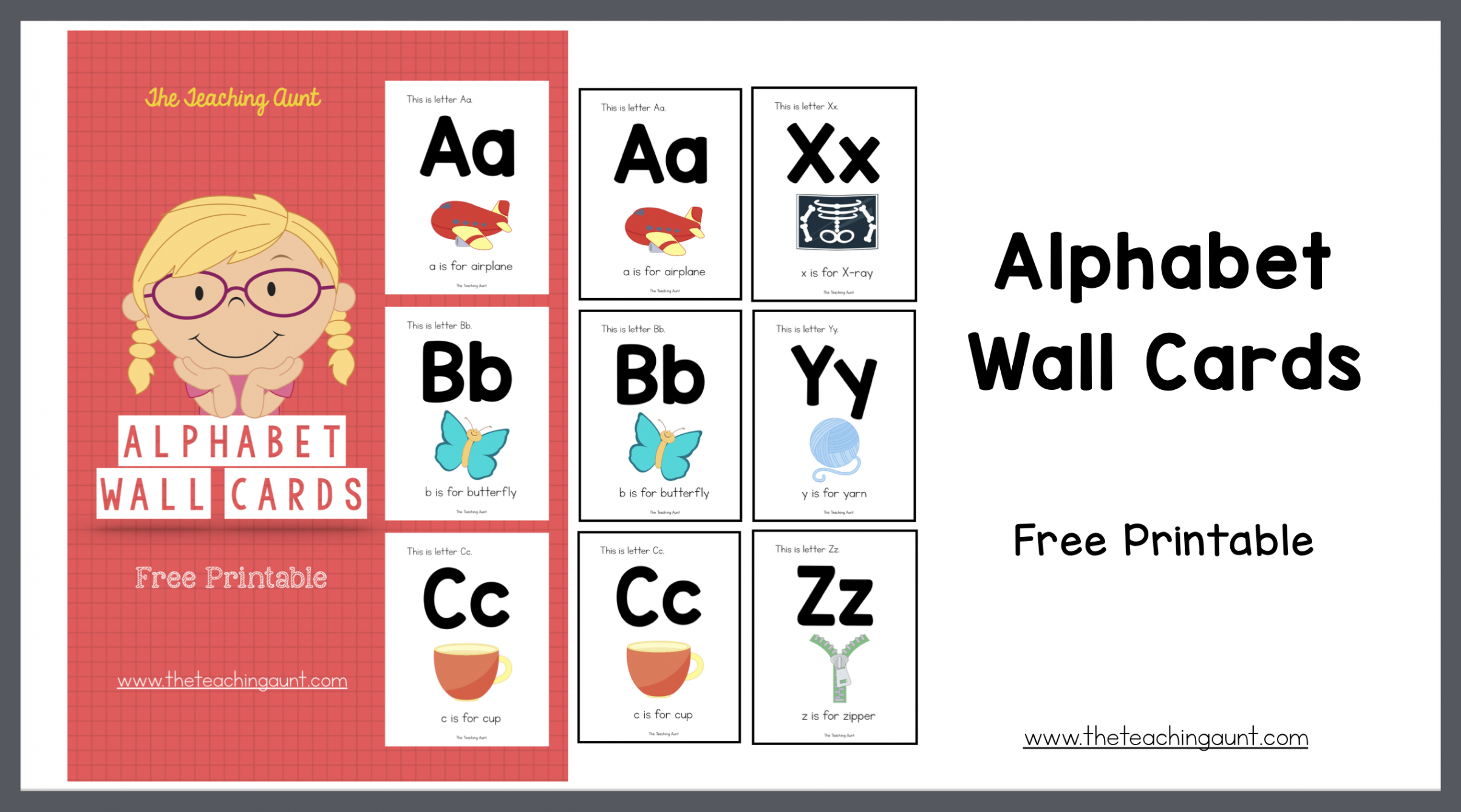 Alphabet Wall Cards - The Teaching Aunt