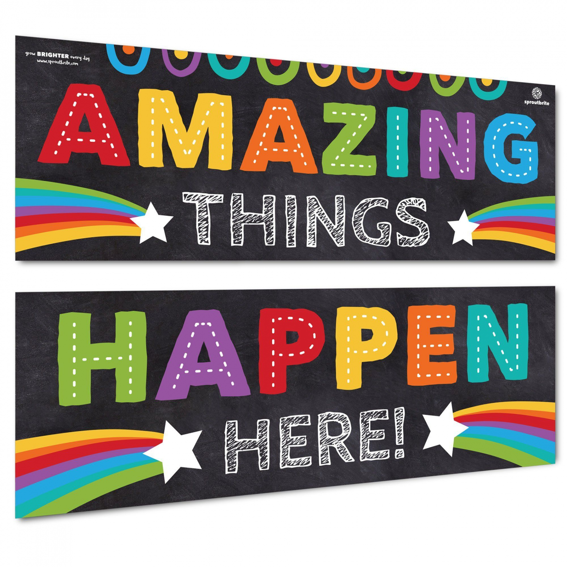 Amazing Things Happen Here Poster & Bulletin Board Display