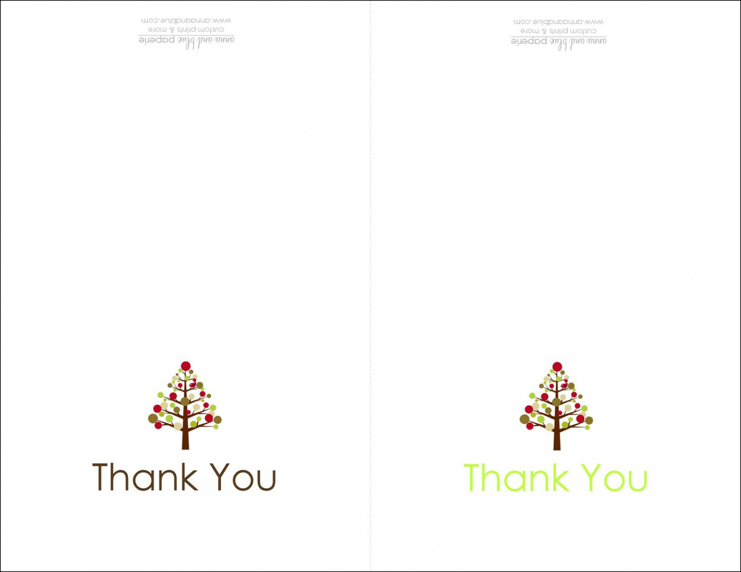 anna and blue paperie: Free Printable Holiday Thank You Note