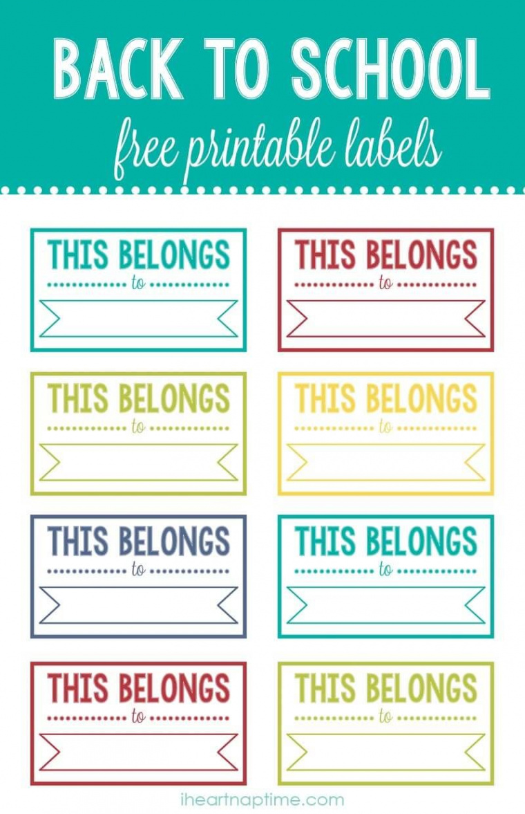 Back to school printable labels - The Inspiration Board  School