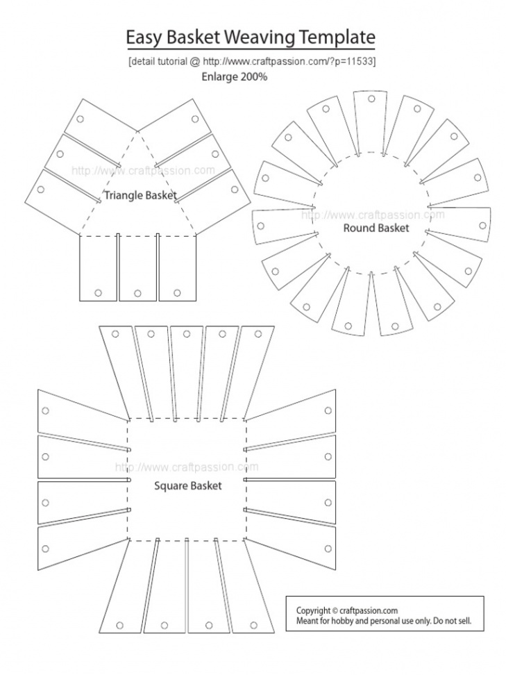 Basket Weaving Template PDF  PDF