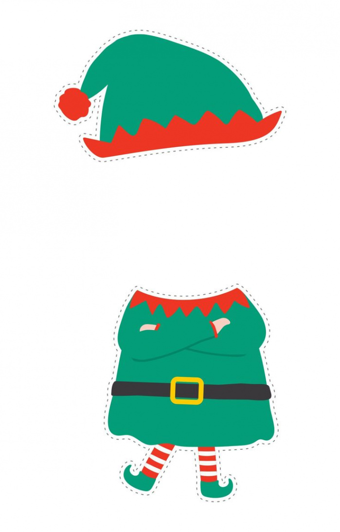 Best Elf Printable Christmas Templates for Free at Printablee