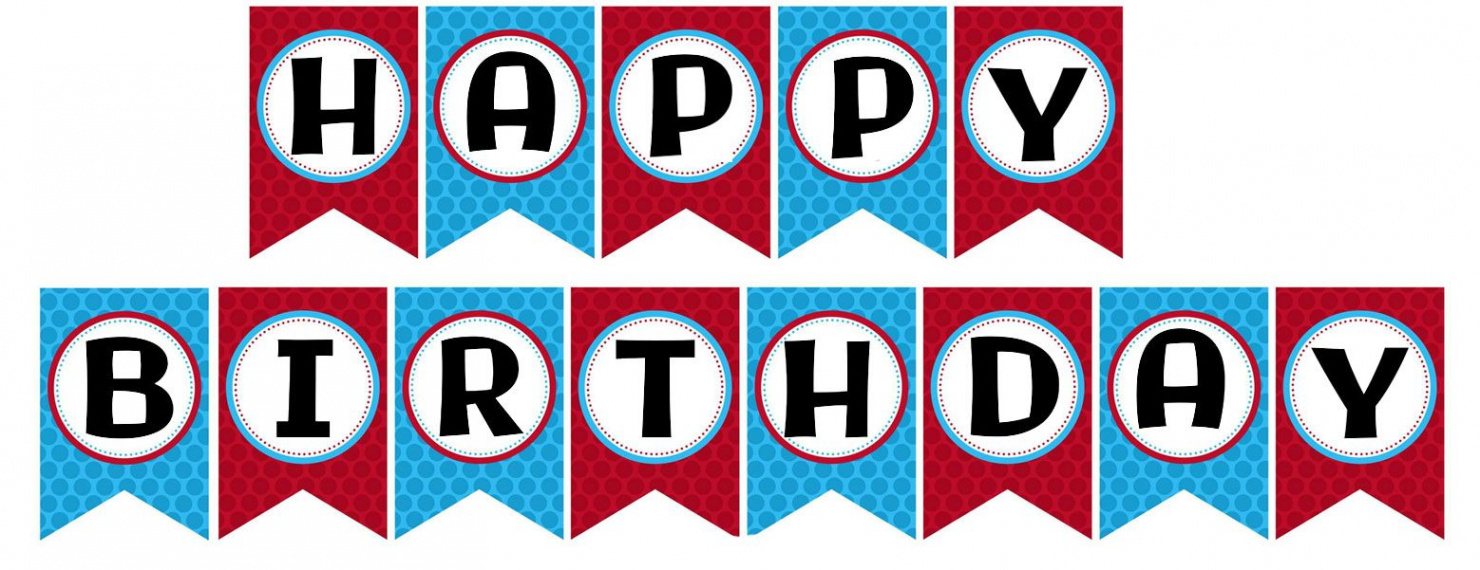 Best Happy Birthday Banner Printable for Free at Printablee