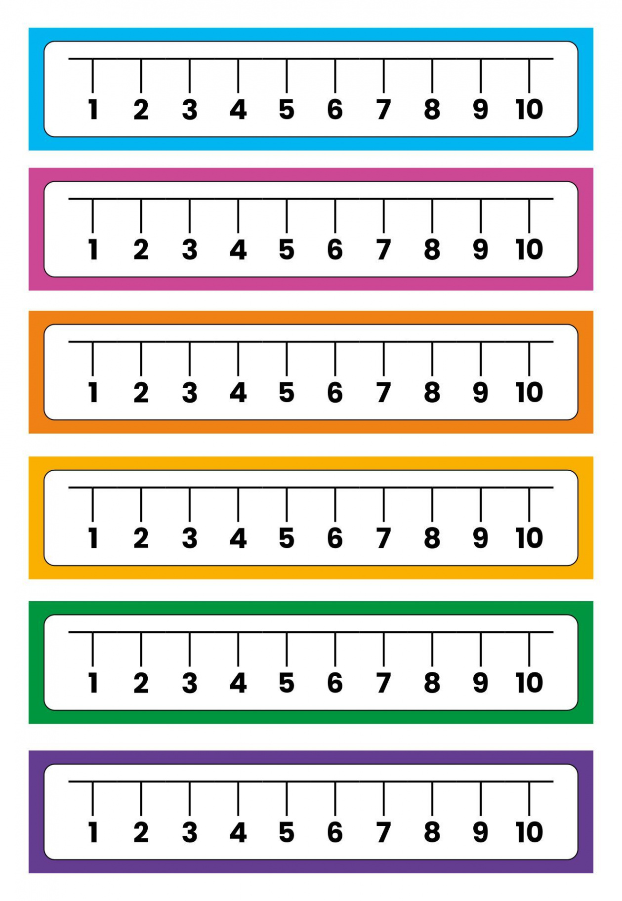 Best Printable Number Line    Printable number line, Number