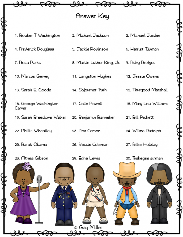 Black History Month Activity Scoot - Book Units Teacher