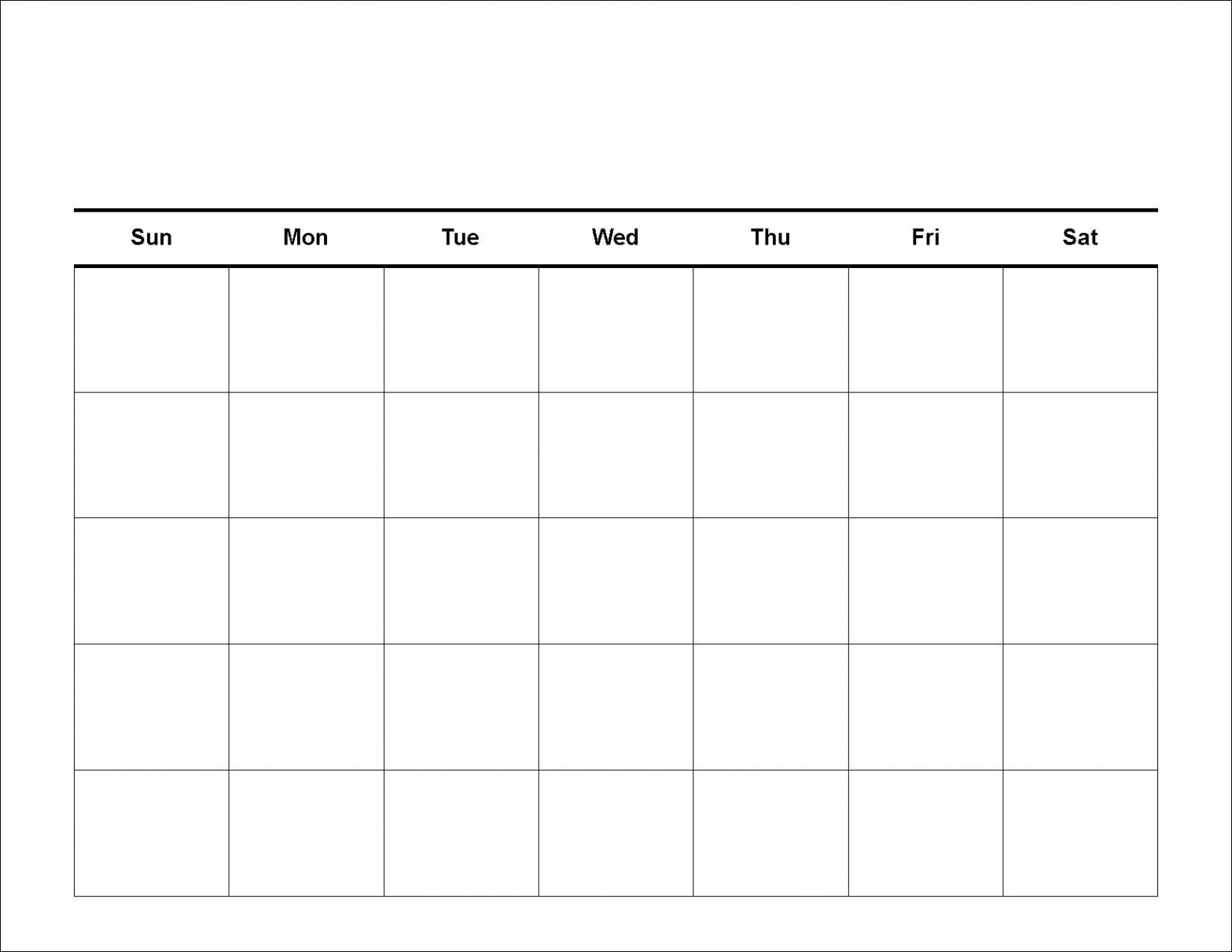 Blank Calendar - Printable  Calendar Templates  Blank