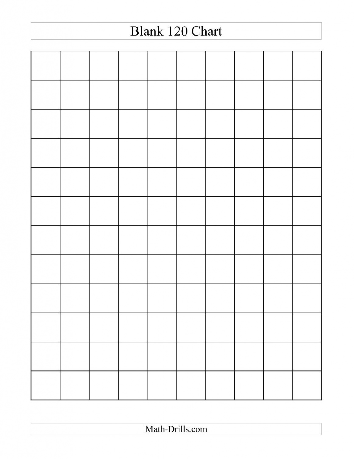 Blank++Chart+Worksheet   chart, Number sense worksheets