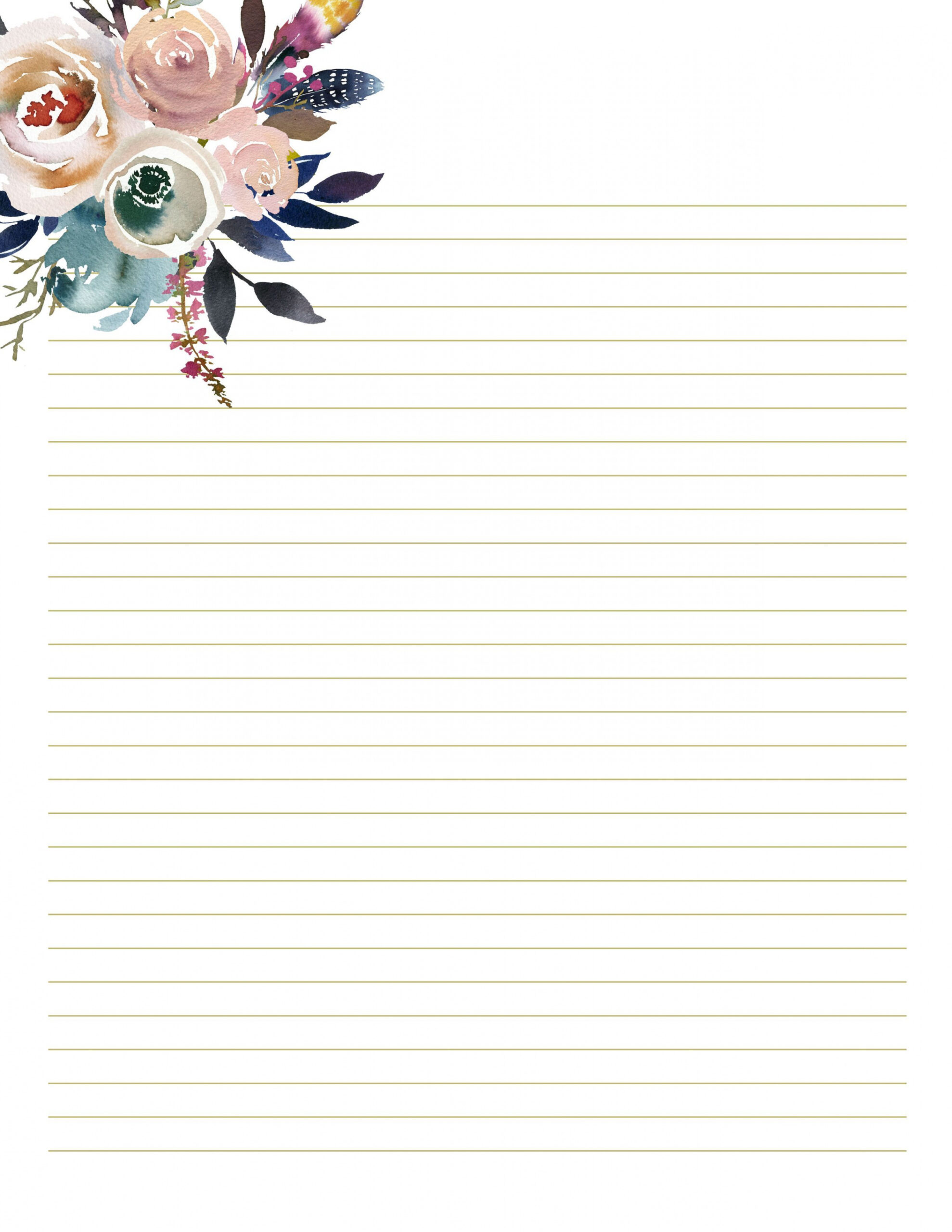 Boho Stationery Set  Free printable stationery paper, Free