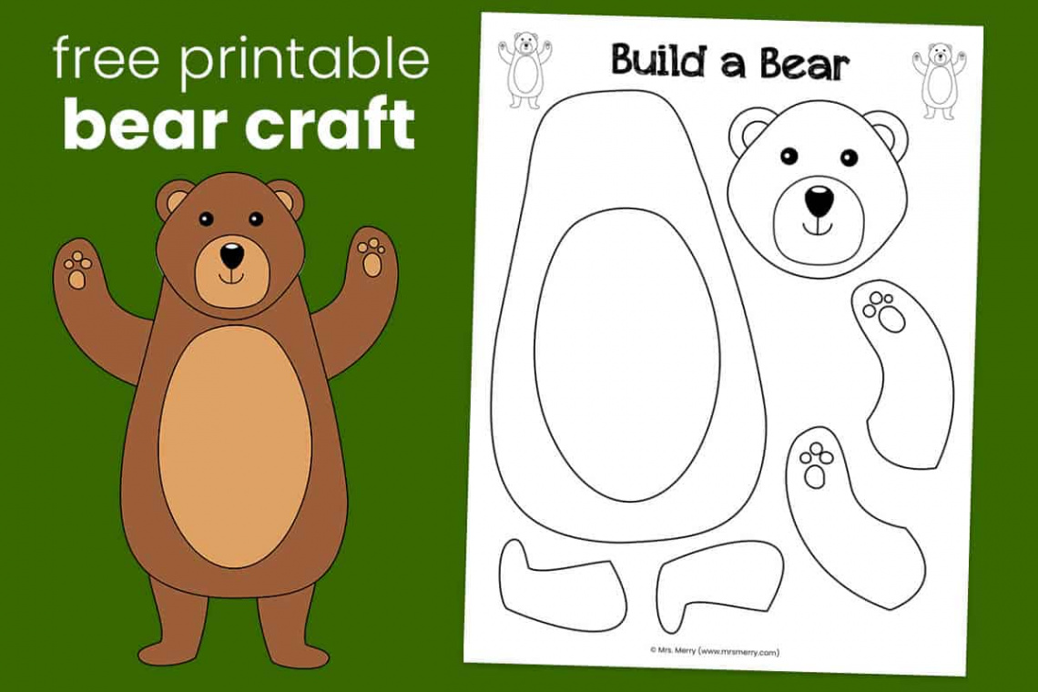 Build-a-Bear Craft for Kids  Free Printable  Mrs