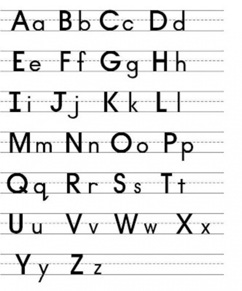 Capital and Lowercase Letters to Print  Letter recognition