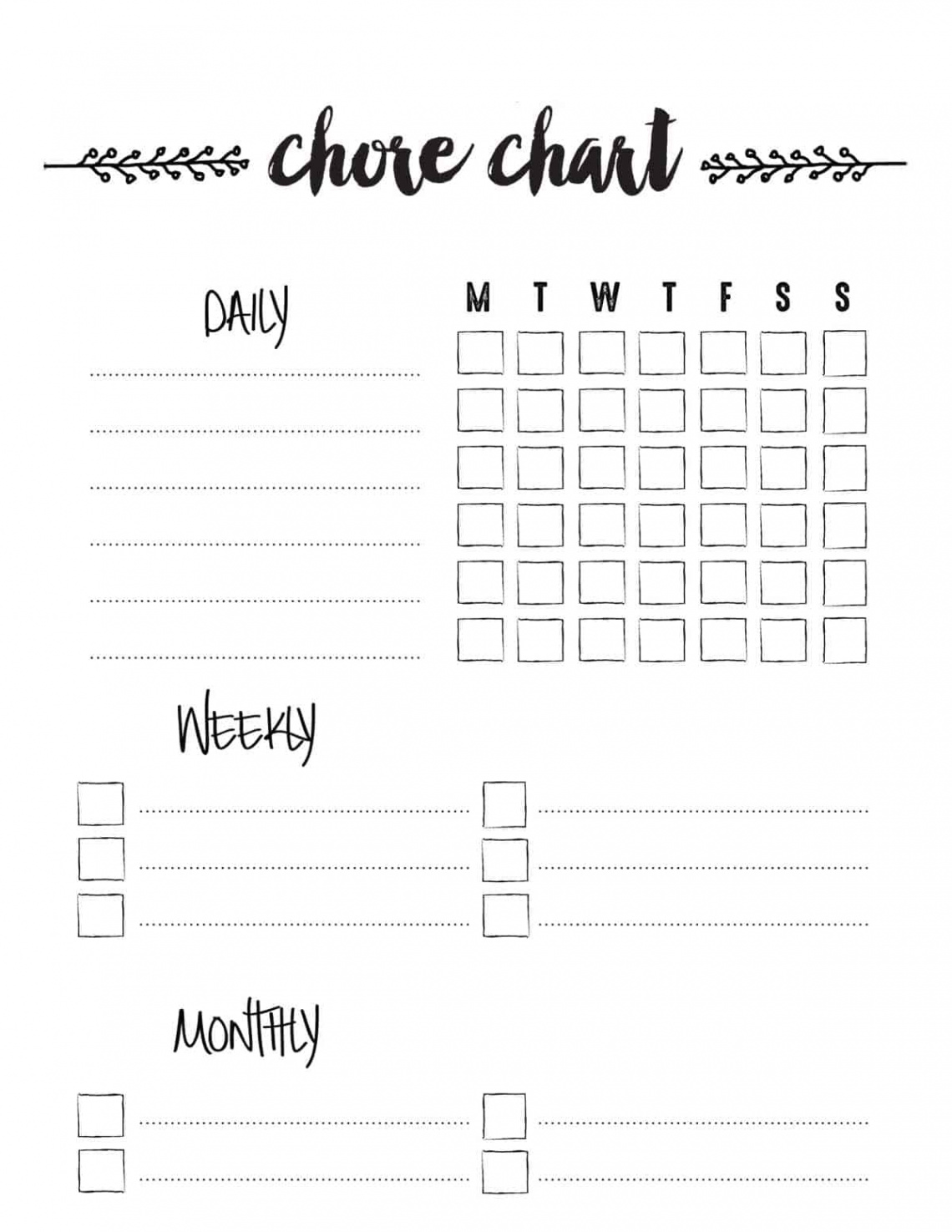 Chore Chart to Build Self-Esteem Free Printable Skip To My Lou