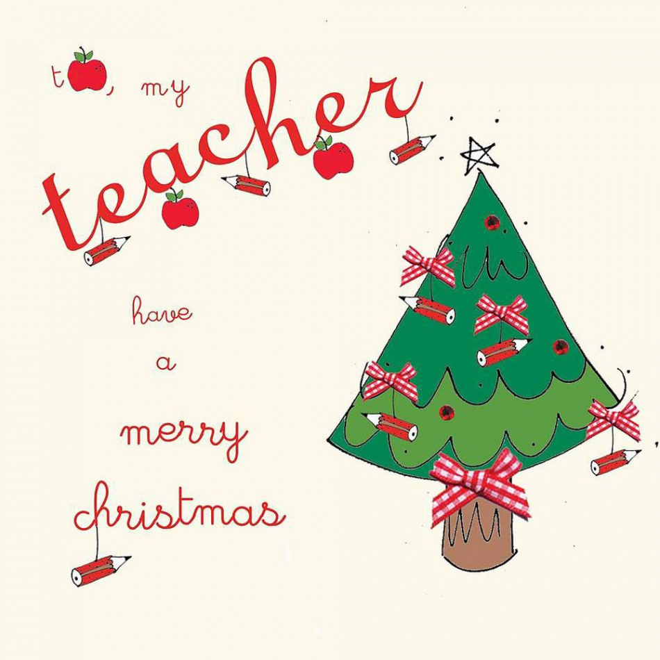 + Christmas Card for a Teacher to Wish Merry Christmas