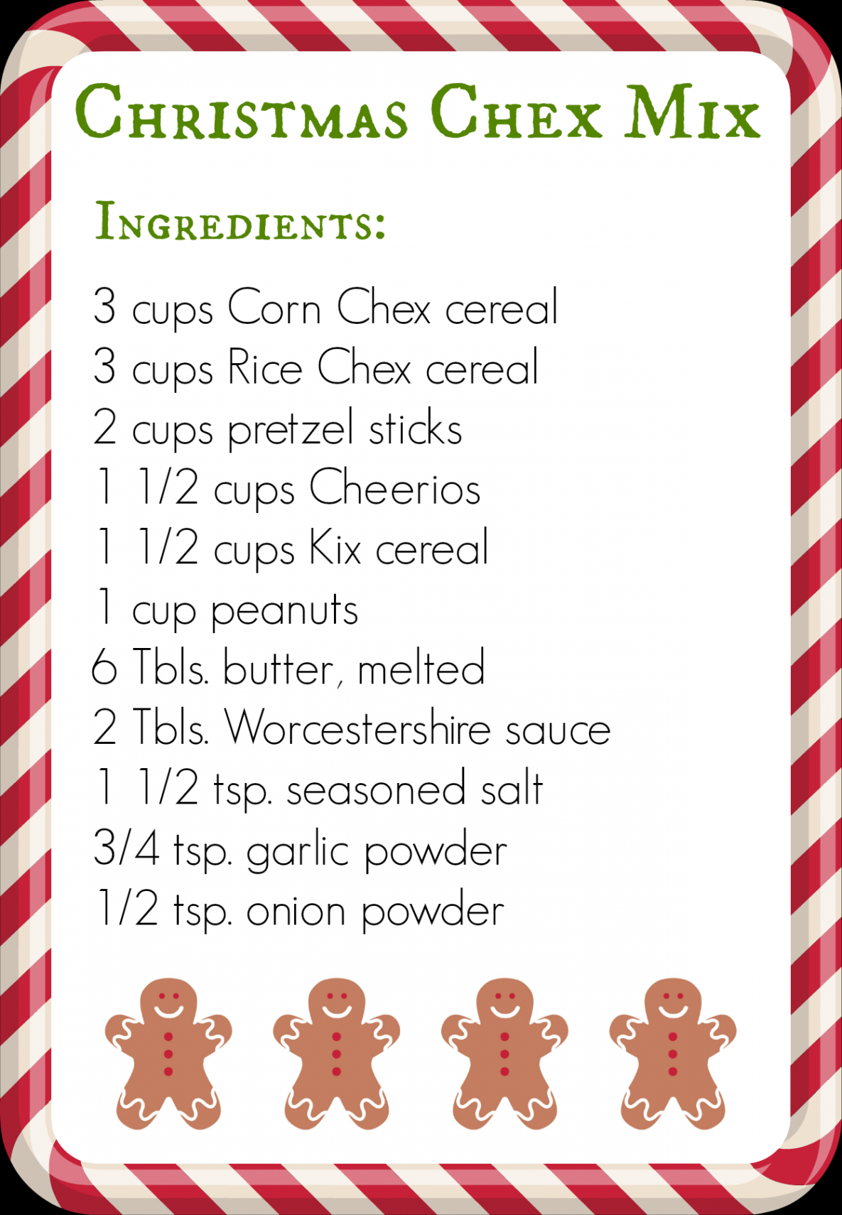 Christmas Chex Mix Recipe