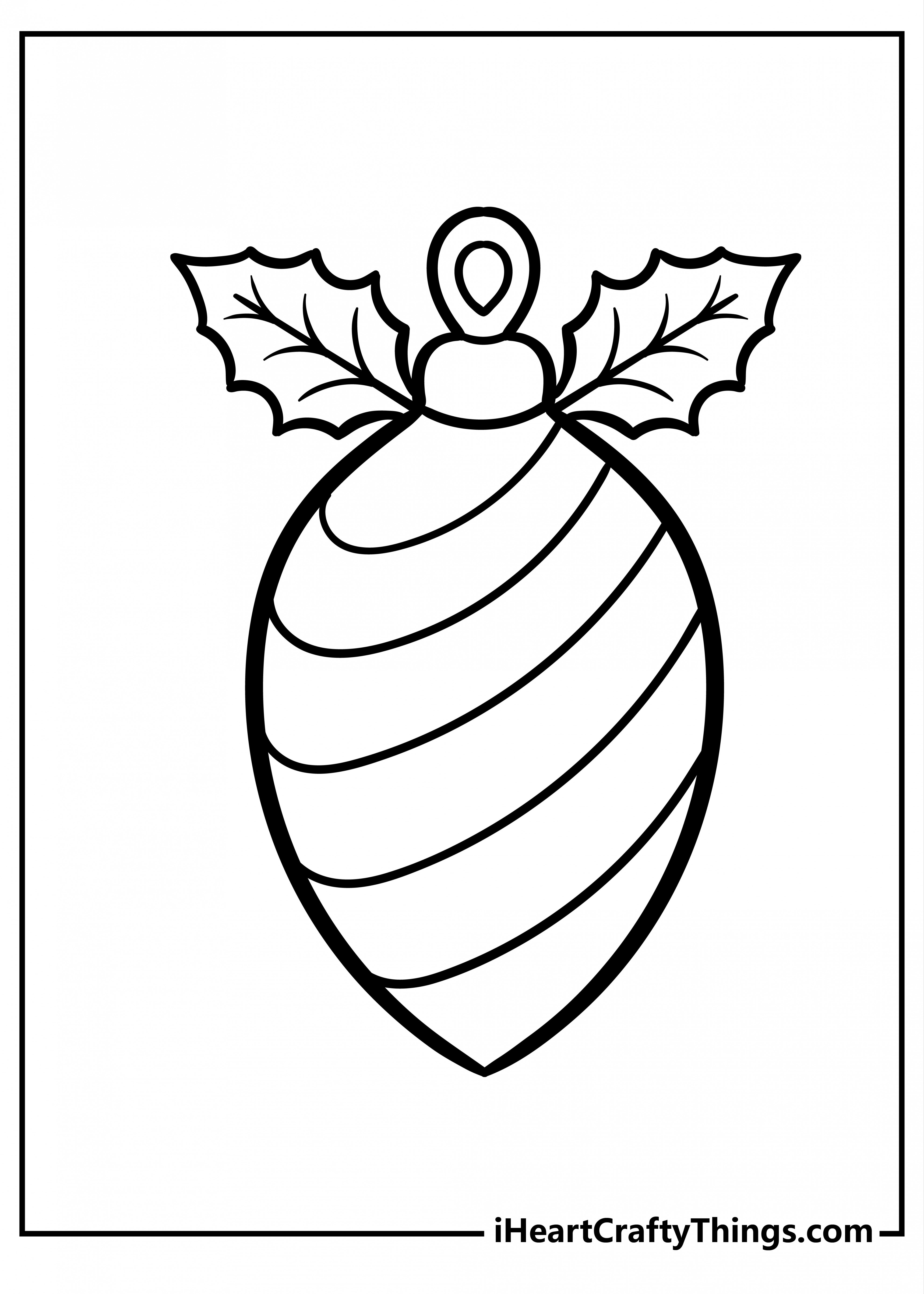 Christmas Ornament Coloring Pages (% Free Printables)