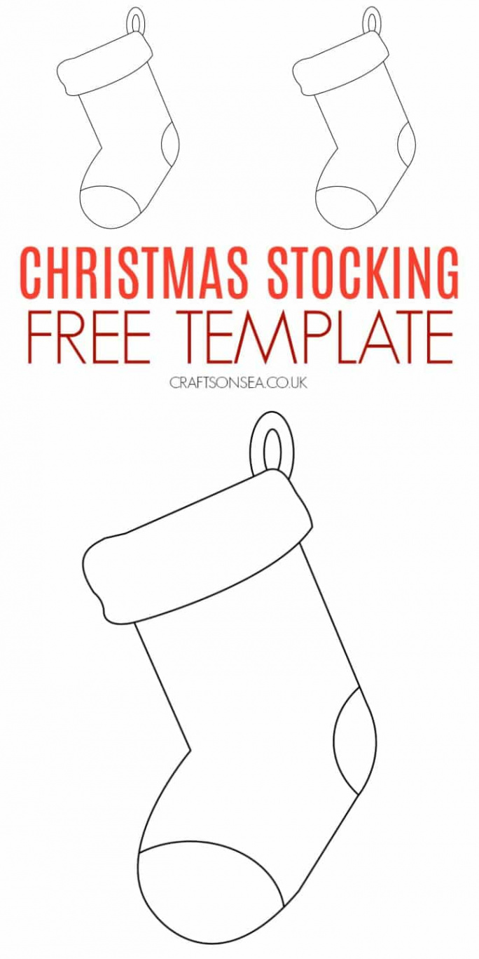 Christmas Stocking Template (FREE Printable PDF) - Crafts on Sea