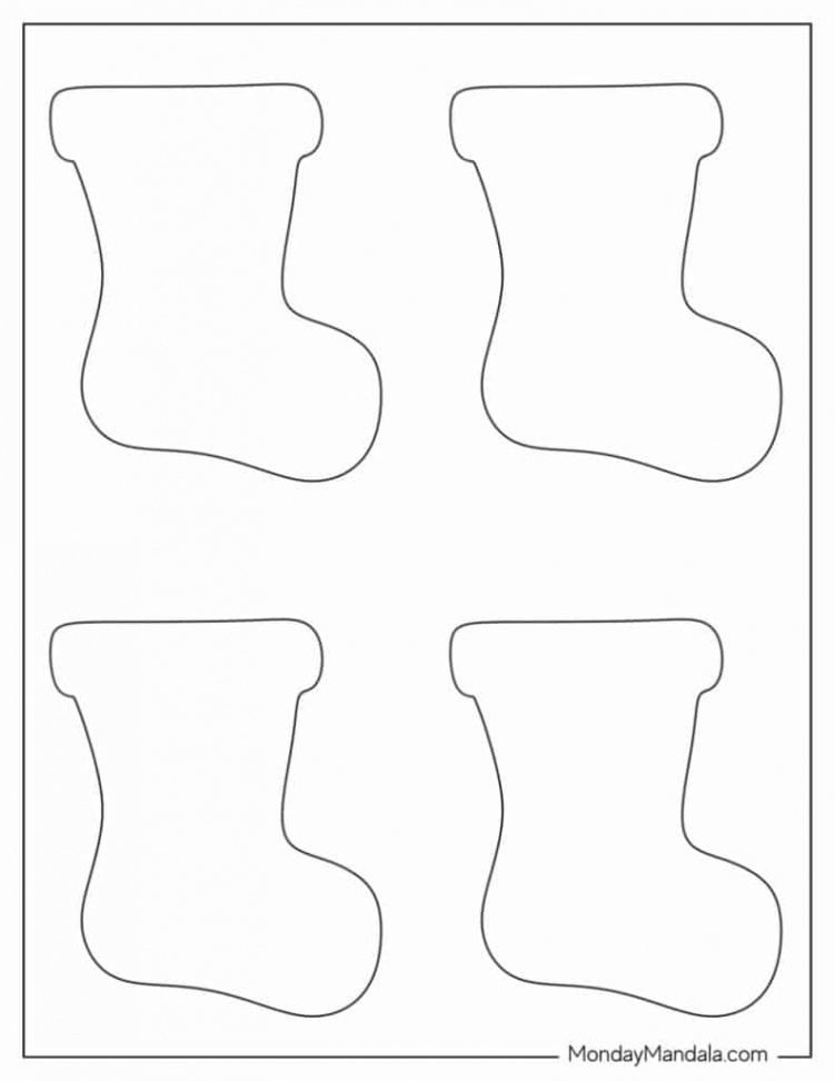 Christmas Stocking Templates (Free PDF Printables)