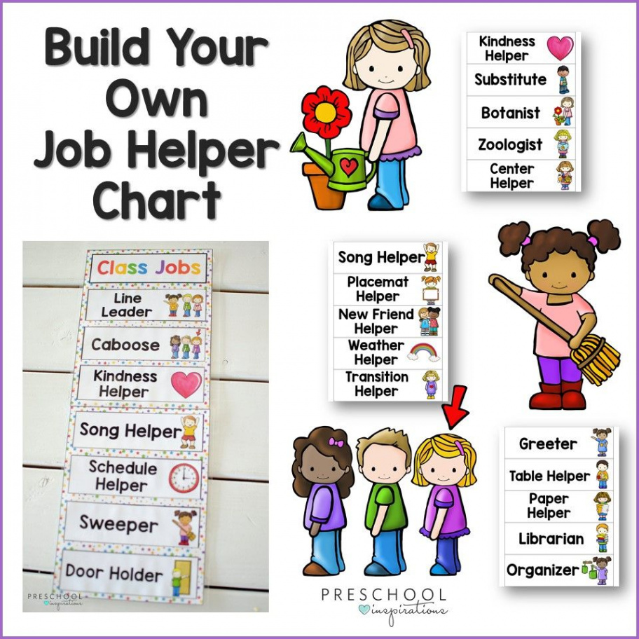 Classroom Jobs Helper Chart and Ideas  Preschool classroom jobs