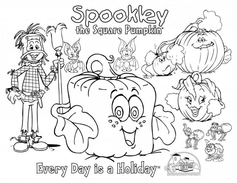 Coloring and Activity - Spookley the Square Pumpkin  Pumpkin