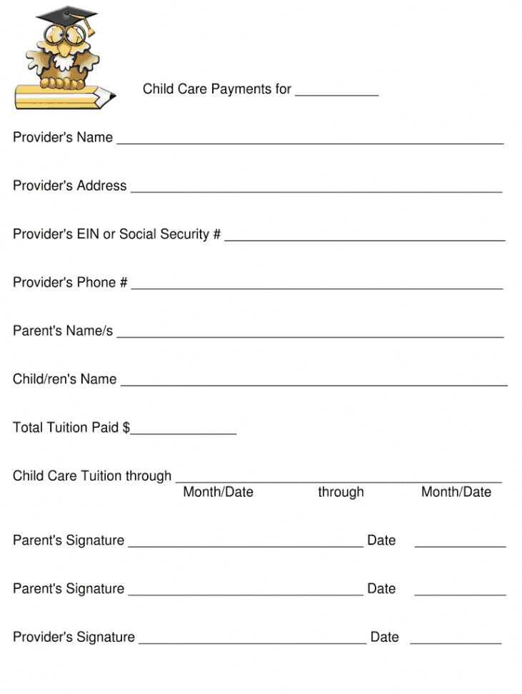 Daycare Tax Form For Parents - Fill Online, Printable, Fillable