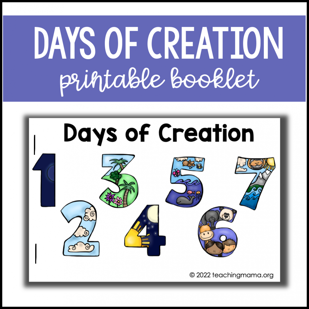 Days of Creation Printable - Teaching Mama