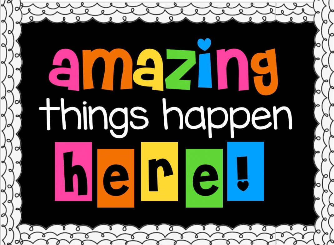 DIGITAL Bulletin Board Amazing Things Happen Here Teacher - Etsy