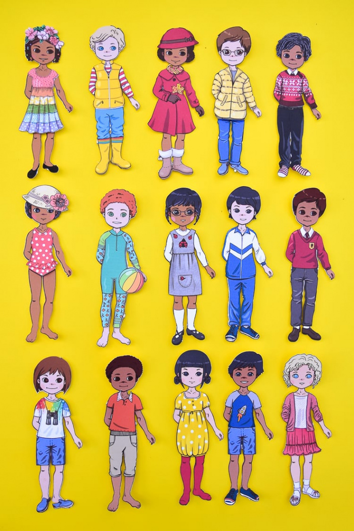 Diverse Paper Dolls - Printable Toys