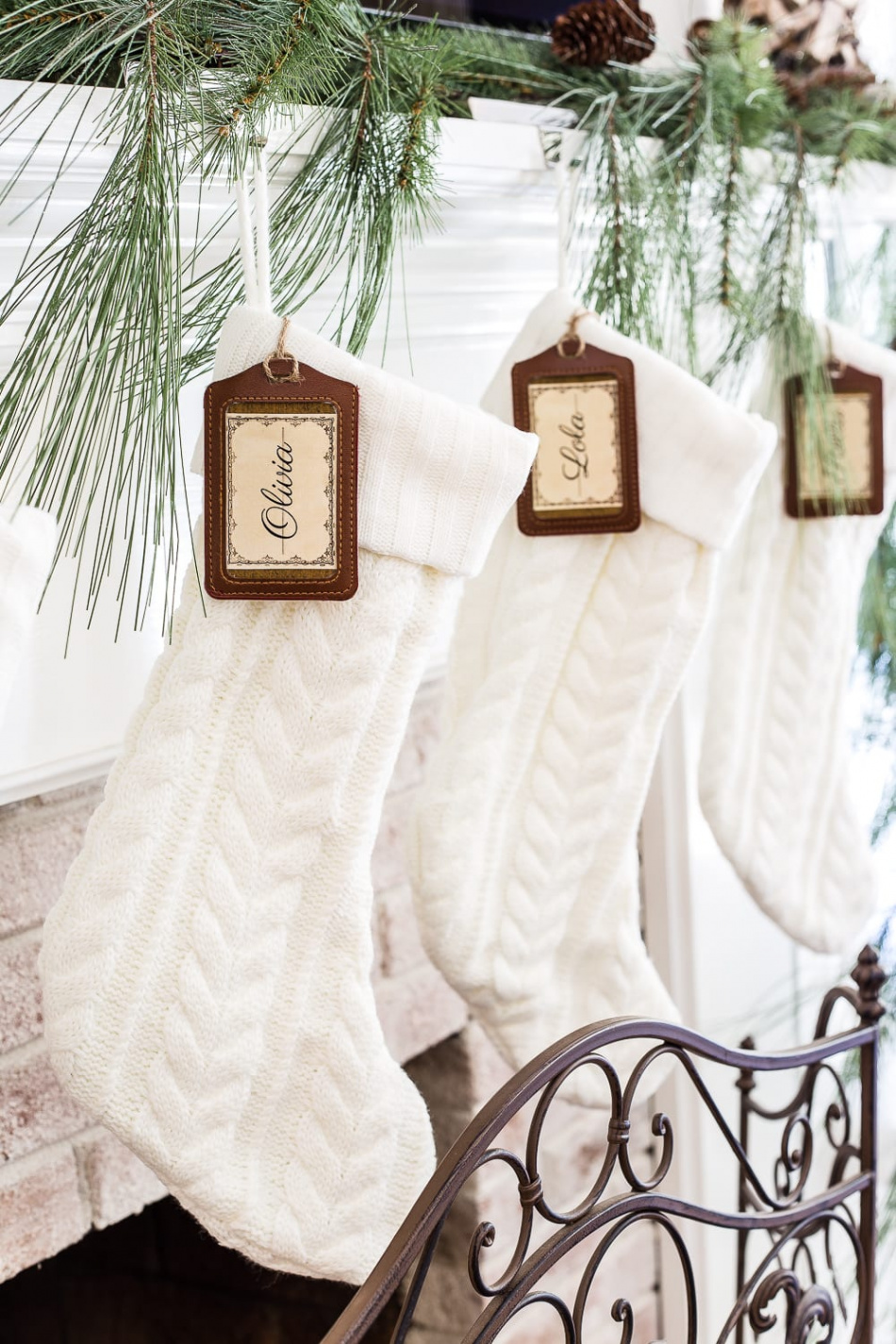 DIY Personalized Stocking Tags + Printable Labels - Bless