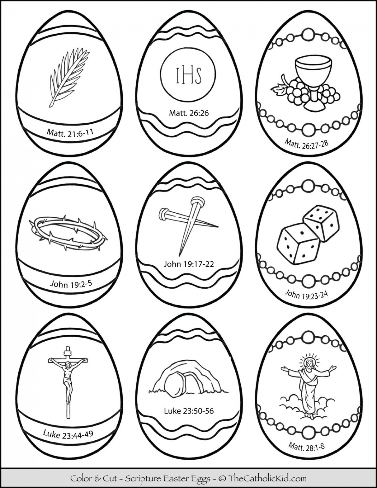 Easter Egg Scriptures - Download Pack - TheCatholicKid