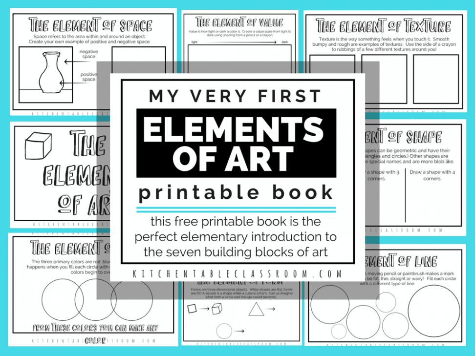 Elements of Art Booklet - Homeschool Printables for Free