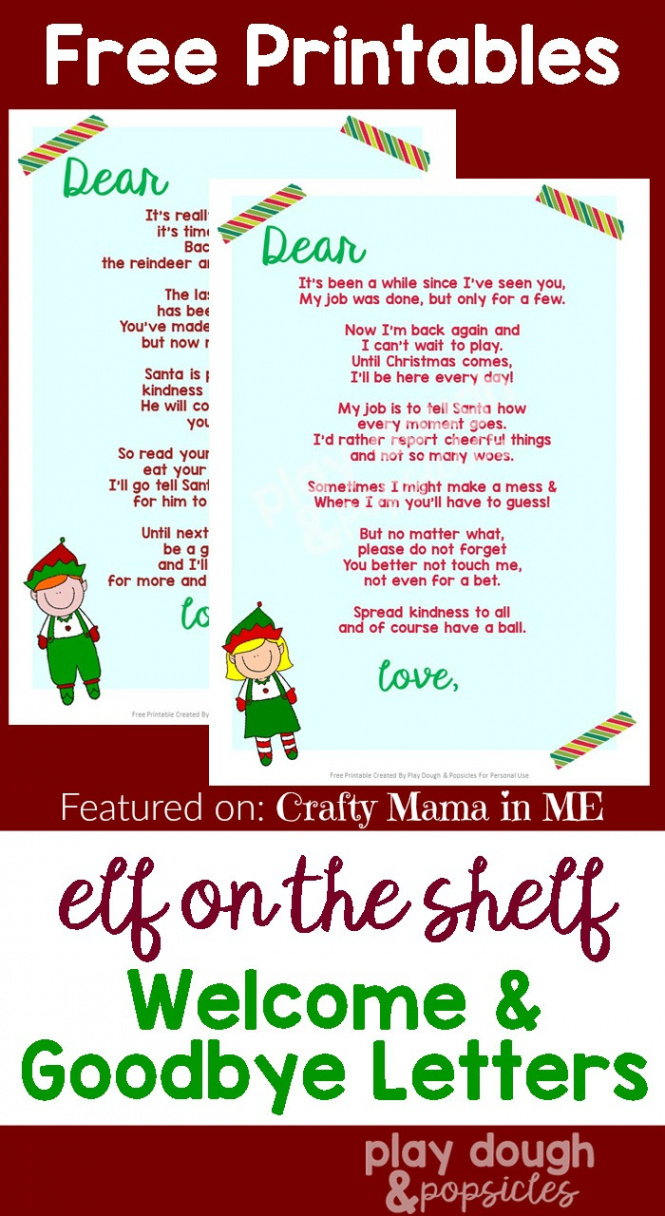 Elf on the Shelf Letters Free Printables - Crafty Mama in ME!