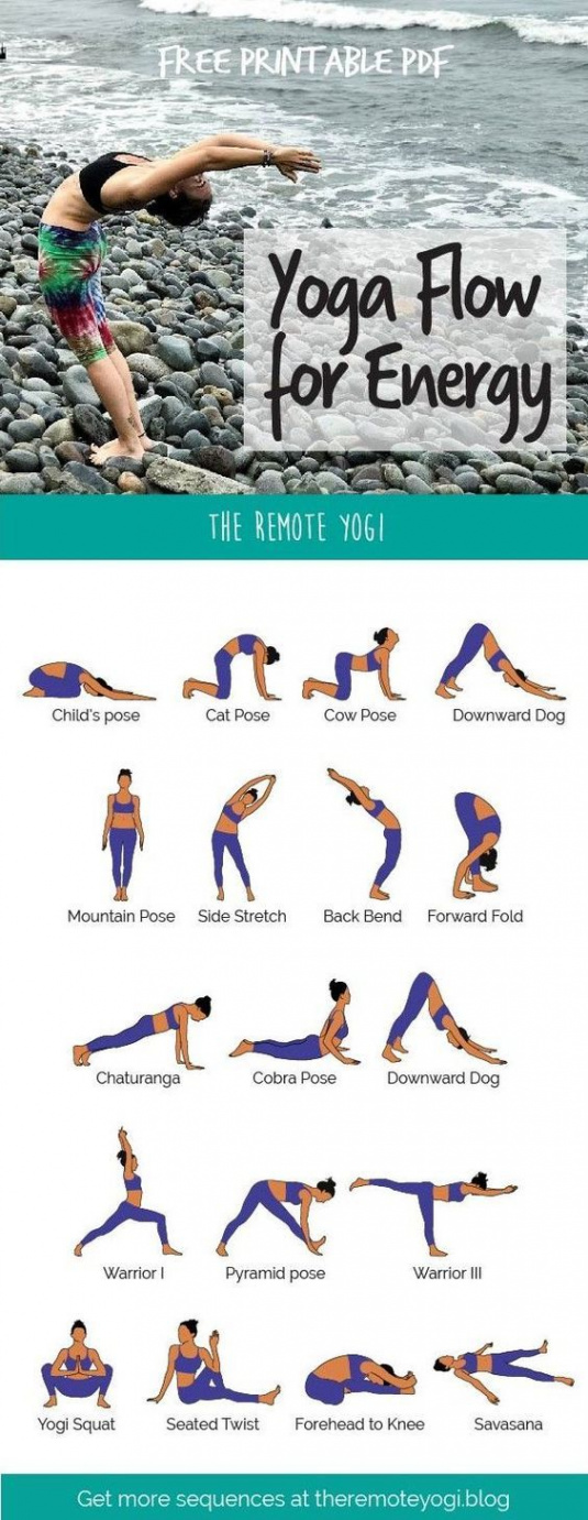 Energizing Yoga Sequence - Free Printable PDF Get ready to build