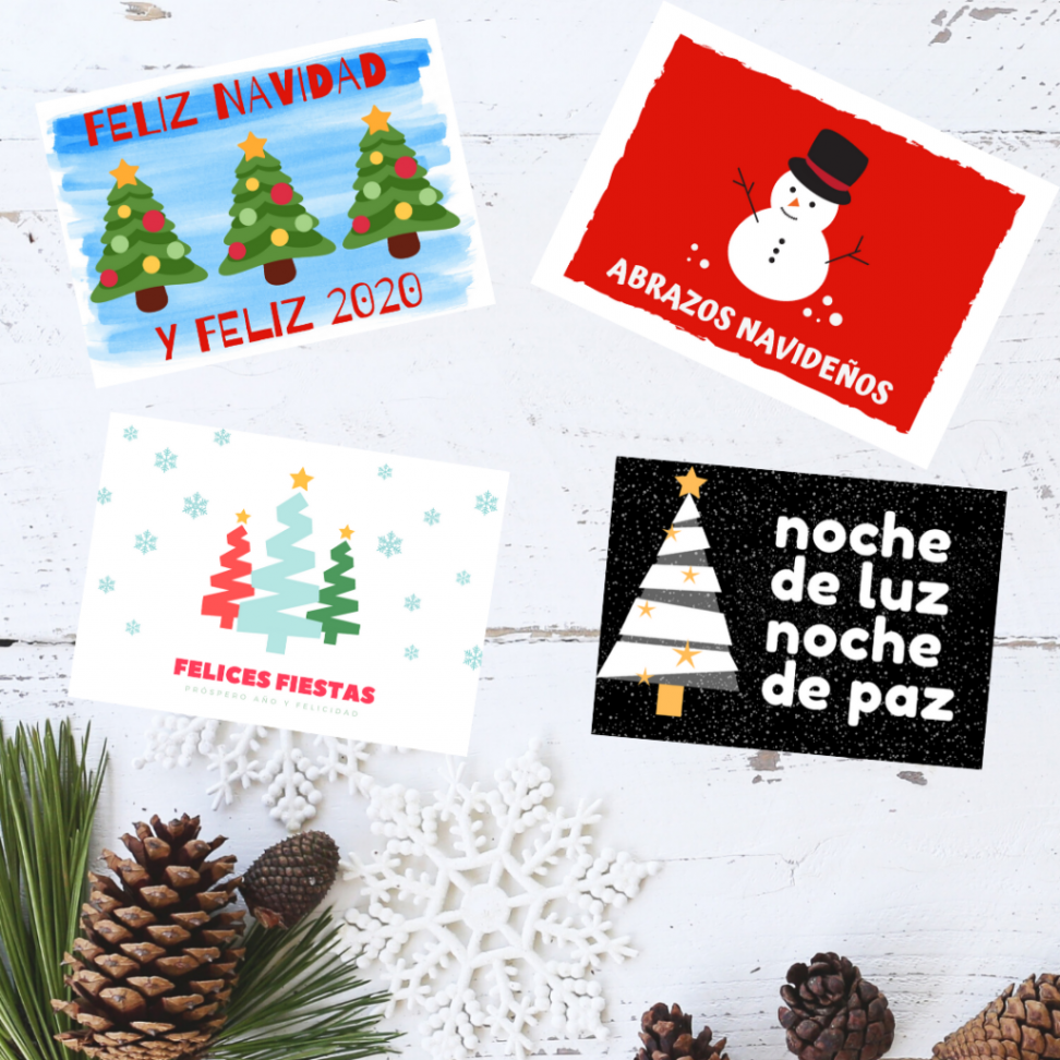 Enjoy These Free Christmas Cards in Spanish - Hispanic Mama