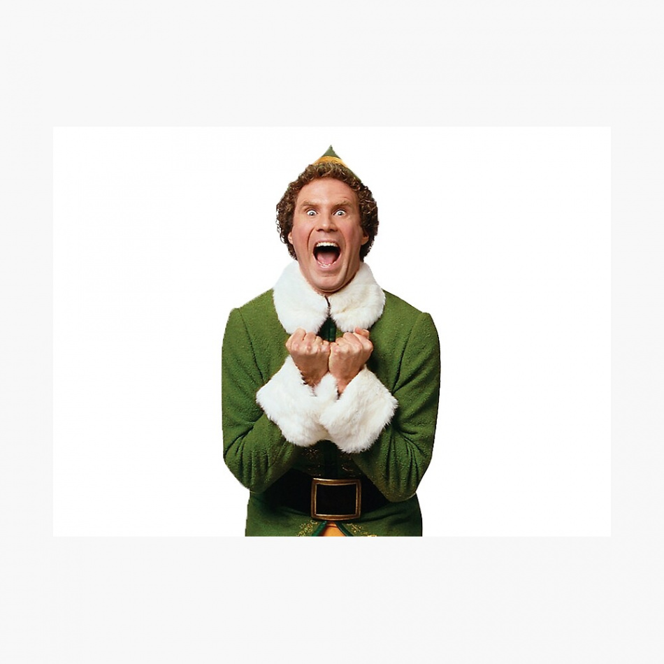 Excited Buddy the Elf Christmas " Metal Print for Sale by MPP