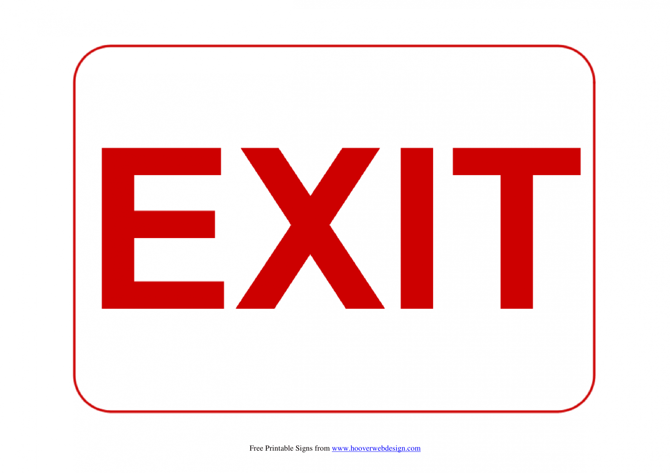 Exit Signs  Poster Template