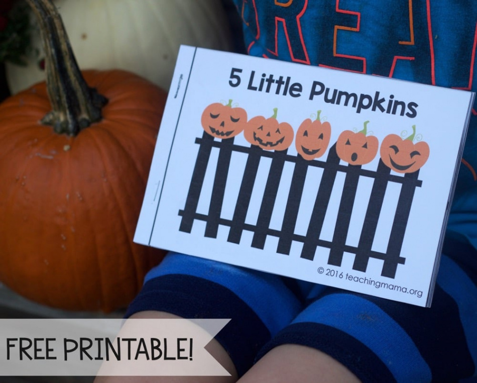 Five Little Pumpkins - Free Rhyme Booklet