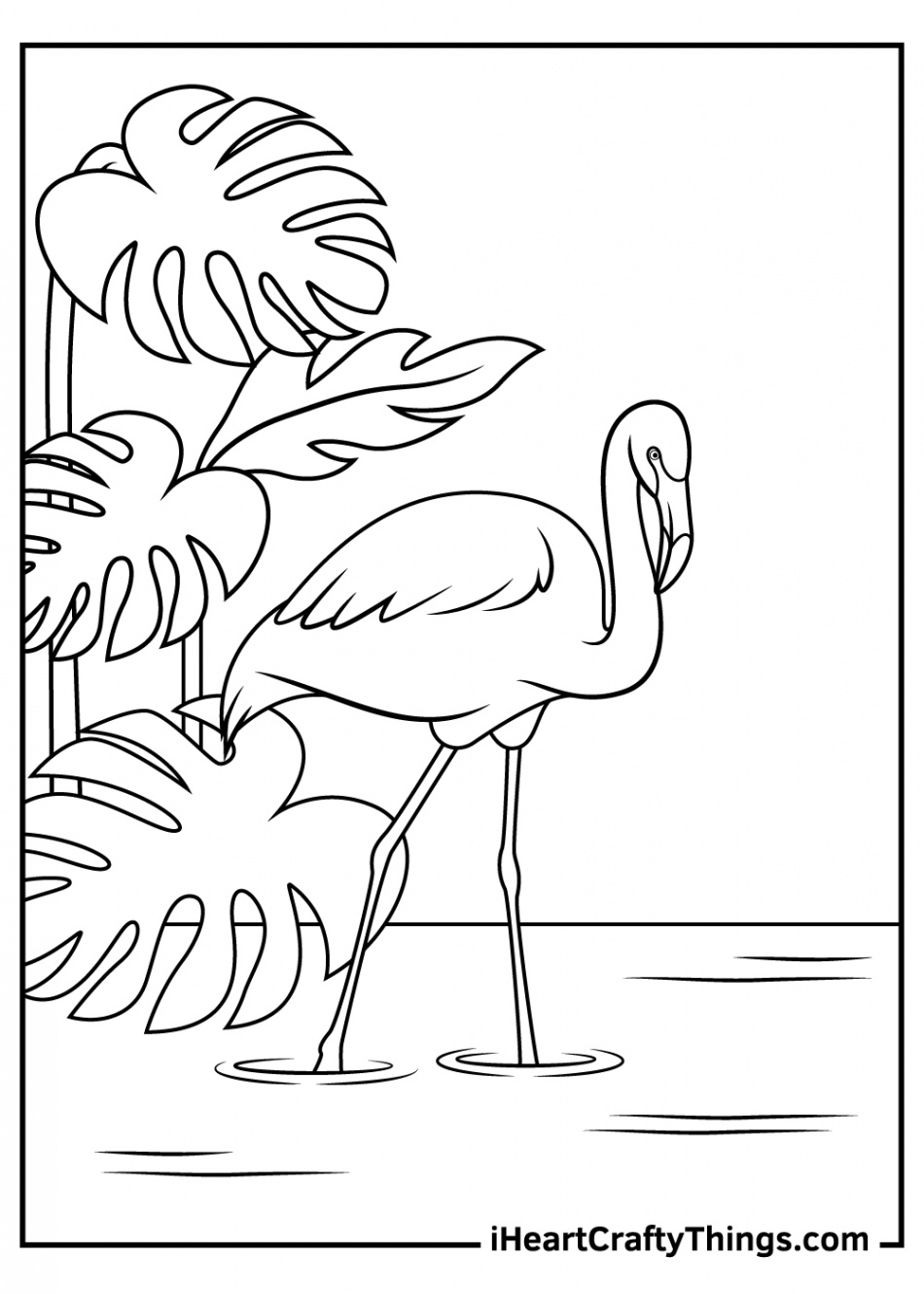 Flamingos Coloring Pages (% Free Printables)