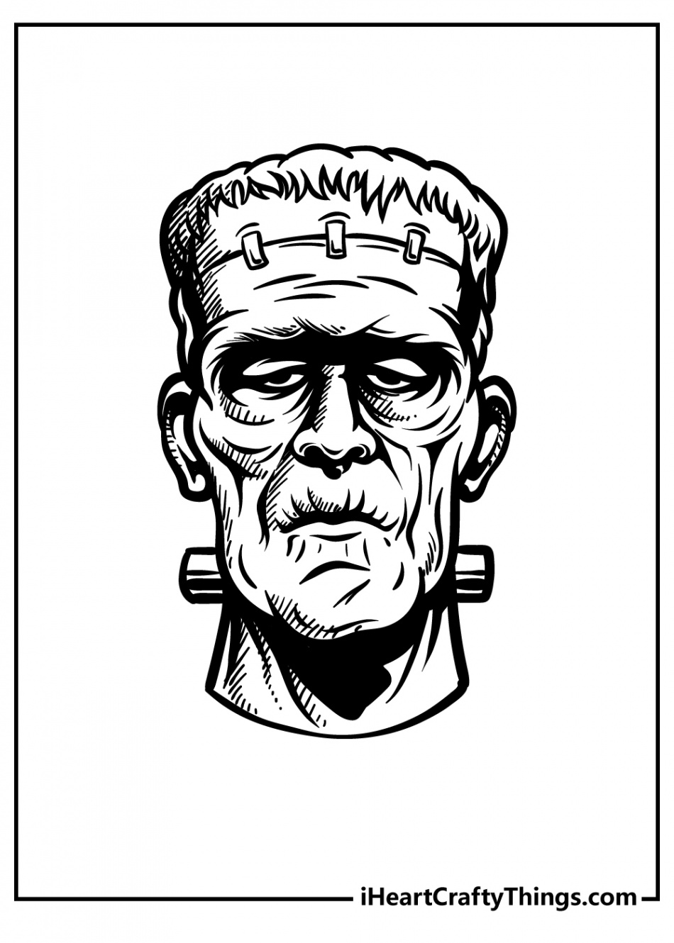 Frankenstein Coloring Pages (% Free Printables)