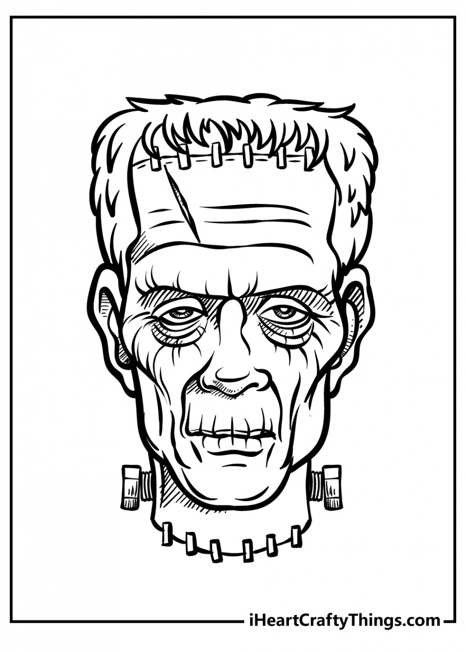 Frankenstein Coloring Pages (% Free Printables)