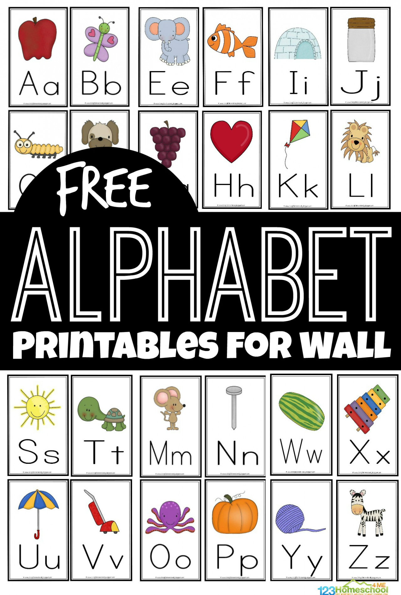 FREE Alphabet Flashcards and Printables for Wall