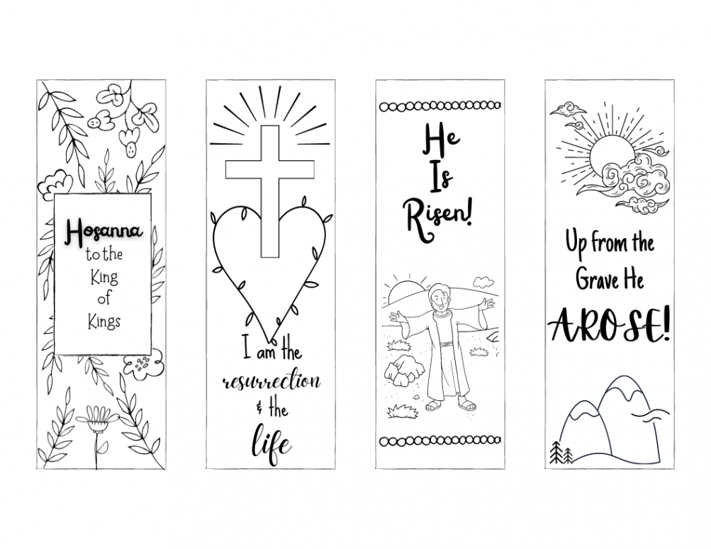 Free Christian Bookmarks to Print and Color! - Leap of Faith Crafting