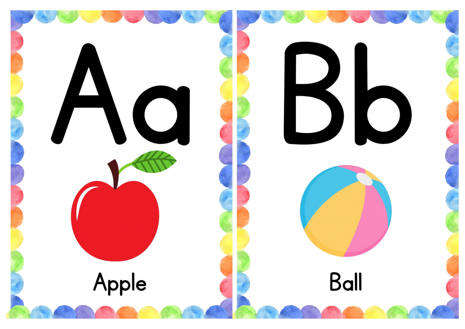 Free customizable alphabet flashcard templates  Canva