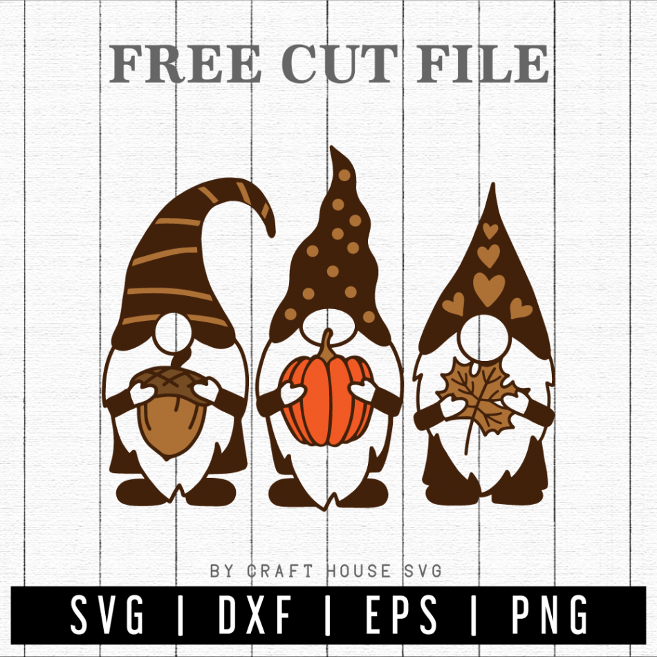 FREE Fall gnome SVG - Craft House SVG