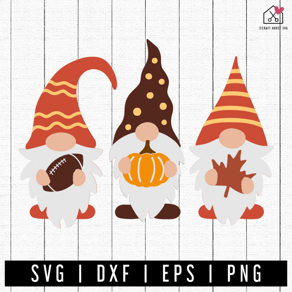 FREE Fall gnomes SVG Fall football gnomes SVG - Craft House SVG