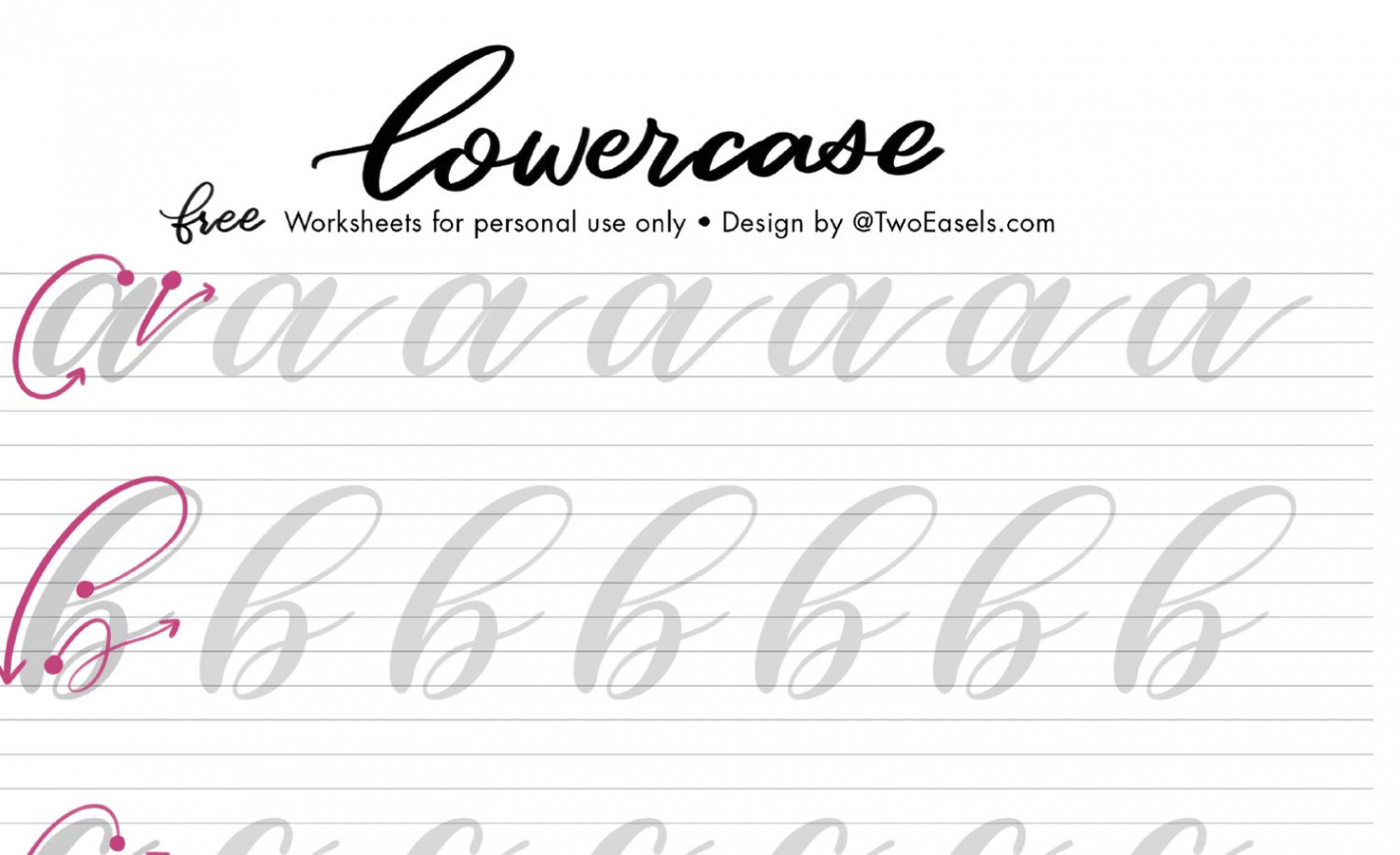 Free Hand Lettering Worksheets for Practice