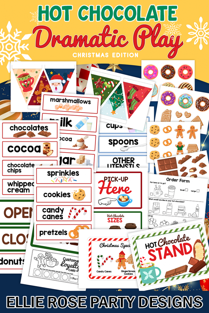 Free Hot Chocolate Pretend Play Printable Pack