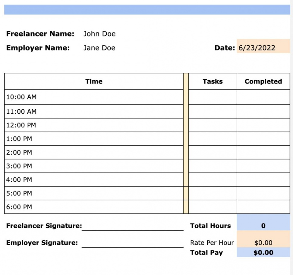 free hourly schedule templates (PDF, Excel and Word)